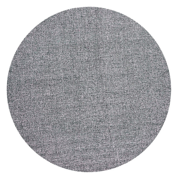 Alora Decor London Gray Round Rug Hand-Tufted Wool Charcoal Tweed Texture Plush Durable Modern Anchor Decor 10' x 10' LONLD1000063710RD