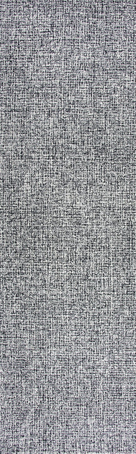 Alora Decor London Charcoal Tweed Runner Rug Hand-Tufted 100% Wool Casual Transitional Texture For Hallways 2'6" x 8' LONLD100006372608