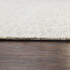 Alora Decor London Beige Round Rug Hand-Tufted 100% Wool — Plush Tweed Texture, Dense Pile, Casual-Transitional Style 10' x 10' LONLD1001043710RD