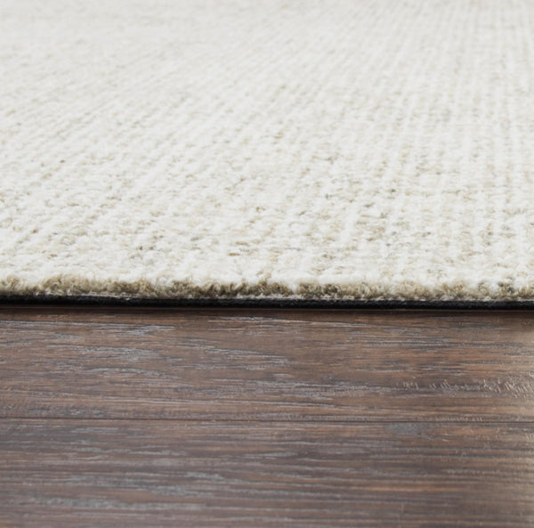 Alora Decor London Beige Round Rug Hand-Tufted 100% Wool — Plush Tweed Texture, Dense Pile, Casual-Transitional Style 10' x 10' LONLD1001043710RD