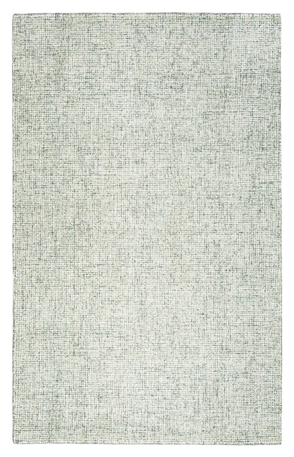 Alora Decor London Plush Hand-Tufted Wool Rug In Marbled Green And White Tweed For Casual-Transitional Rooms 8' x 10' LONLD100230370810