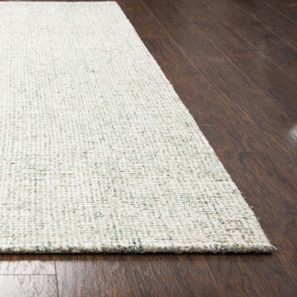 Alora Decor London Plush Hand-Tufted Wool Rug In Marbled Green And White Tweed For Casual-Transitional Rooms 8' x 10' LONLD100230370810