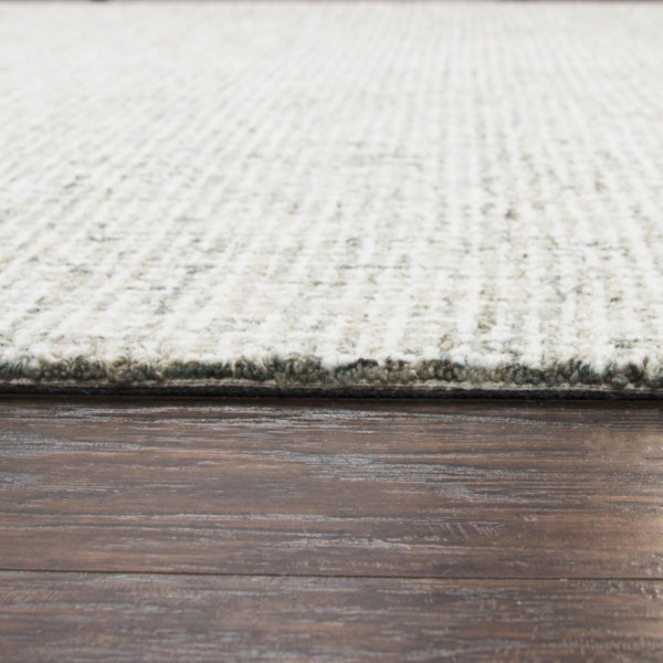 Alora Decor London Hand-Tufted Green Runner Rug In 100% Wool — Marbled Casual Transitional Texture, Durable Finish 2'6" x 8' LONLD100230372608