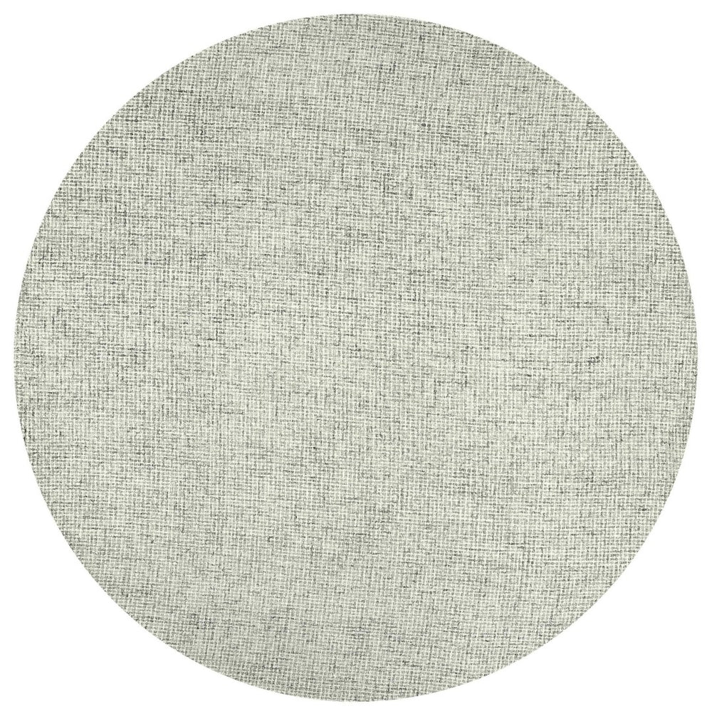 Alora Decor London Hand-Tufted Green Round Rug In 100% Wool With Marbled Tweed Texture For Cozy Modern Rooms 8' x 8' LONLD1002303708RD