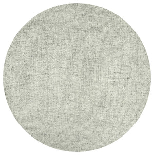Alora Decor London Hand-Tufted Green Round Rug In 100% Wool With Marbled Tweed Texture For Cozy Modern Rooms 8' x 8' LONLD1002303708RD