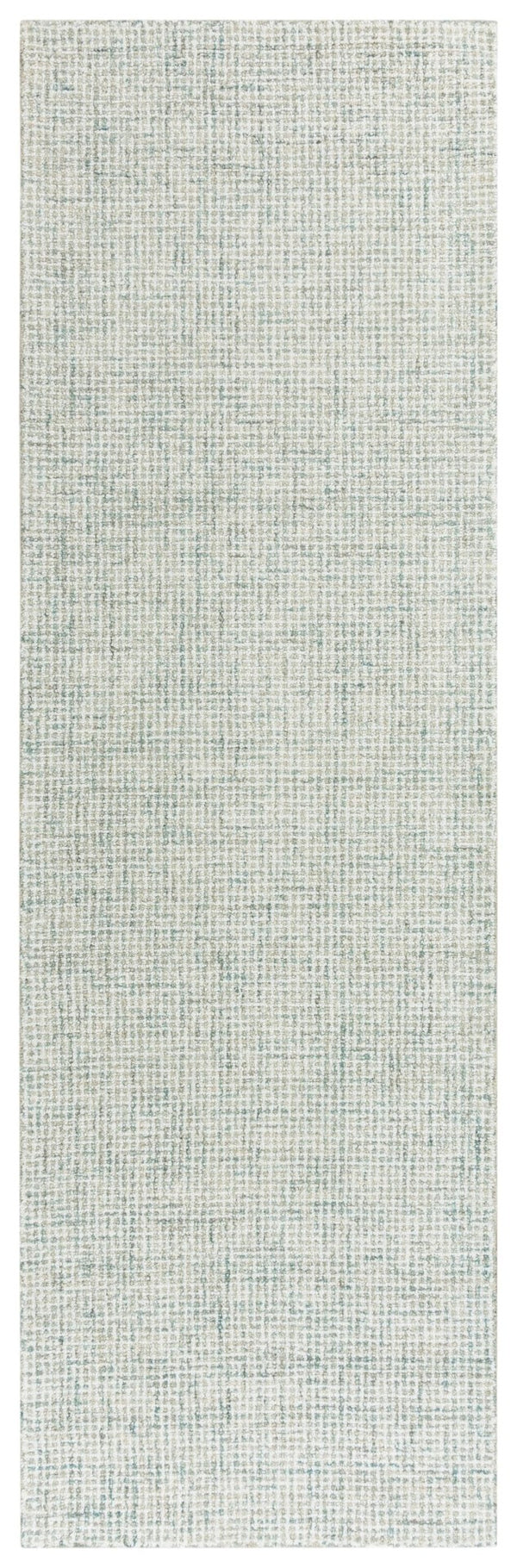 Alora Decor London Hand-Tufted Green Runner Rug In 100% Wool — Marbled Casual Transitional Texture, Durable Finish 2'6" x 8' LONLD100230372608