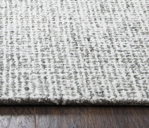 Alora Decor London Hand‑Tufted Wool Rug In London Gray Tweed Finish—Soft Dense Pile, Durable Edge, Timeless Style 10' x 10' LONLD1003333710RD