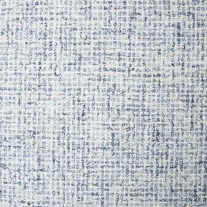 Alora Decor London Blue Round Rug Hand-Tufted 100% Wool Tweed Effect In Blue & White For Casual Transitional Rooms 10' x 10' LONLD1004095510RD