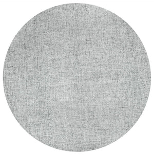 Alora Decor London Blue Round Rug Hand-Tufted 100% Wool Tweed Effect In Blue & White For Casual Transitional Rooms 10' x 10' LONLD1004095510RD