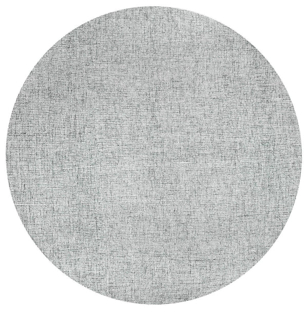 Alora Decor London Blue Round Rug Hand-Tufted 100% Wool Tweed Effect In Blue & White For Casual Transitional Rooms 10' x 10' LONLD1004095510RD
