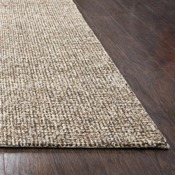 Alora Decor London Hand-Tufted Brown Wool Rug With Tweed Texture, Plush Dense Pile And Clean Edge Finish 3' x 5' LONLD100512370305