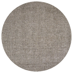 Alora Decor London Hand-Tufted Brown Tweed Wool Rug — Ultra-Dense 100% Wool Pile For Cozy Transitional Rooms 8' x 8' LONLD1005123708RD