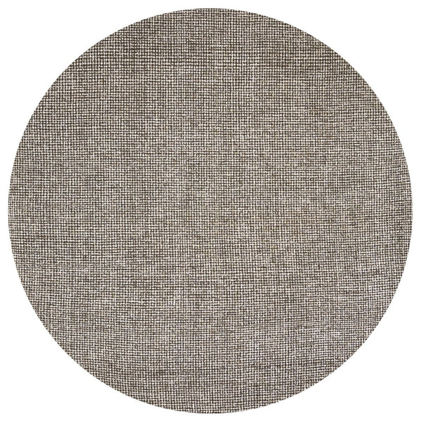 Alora Decor London Hand-Tufted Brown Tweed Wool Rug — Ultra-Dense 100% Wool Pile For Cozy Transitional Rooms 8' x 8' LONLD1005123708RD