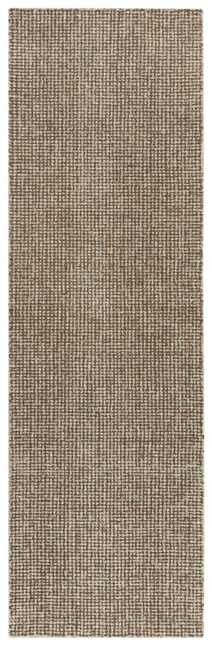 Alora Decor London Brown Runner Rug Hand-Tufted 100% Wool Tweed Texture, Dense Soft Pile For Hallways & Entryways 2'6" x 10' LONLD100512372610