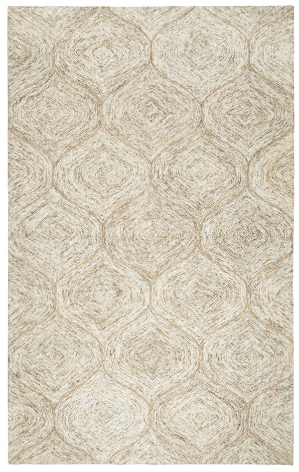 Alora Decor London Hand-Tufted Wool Rug With Brown Trellis Pattern — Durable, Soft, Transitional Accent Piece 9' x 12' LONLD100600120912