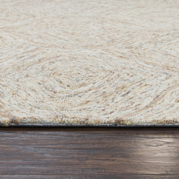 Alora Decor London Wool Runner Rug - Hand-Tufted 100% Wool Trellis In Rich Brown & White, Ultra-Dense Comfort LONLD100600122608