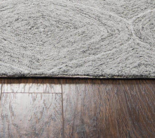 Alora Decor London Gray Runner Rug Hand-Tufted 100% Wool Trellis Runner 2'6"X8' Ultra-Dense Plush Durable Pad LONLD100800332608