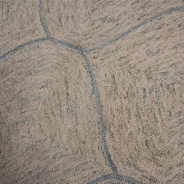Alora Decor London Hand-Tufted Blue Runner Rug 100% Wool Trellis Pattern 2'6"X8' Soft Durable Casual Elegance LONLD100900302608