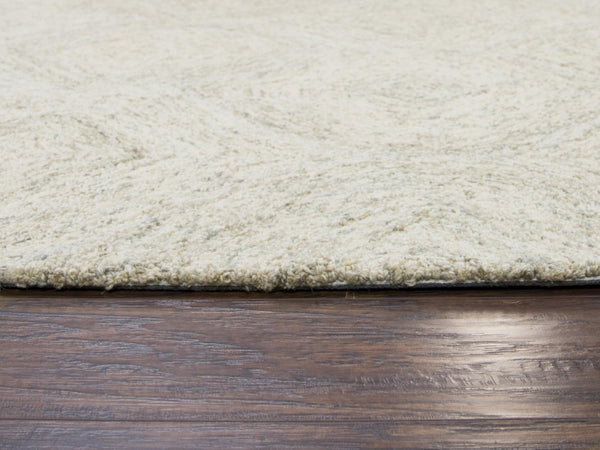 Alora Decor London Hand-Tufted Beige Wool Runner 2'6"X8" — Plush Trellis Pattern, Durable High-Traffic Hallway Accent Rug LONLD101000042608