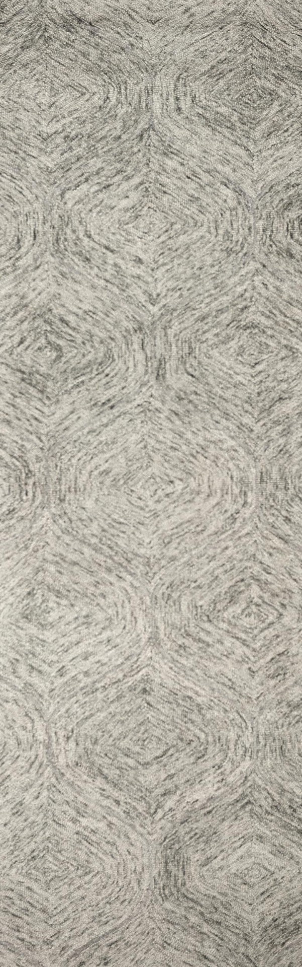 Alora Decor London Hand-Tufted Beige Wool Runner 2'6"X8" — Plush Trellis Pattern, Durable High-Traffic Hallway Accent Rug LONLD101000042608