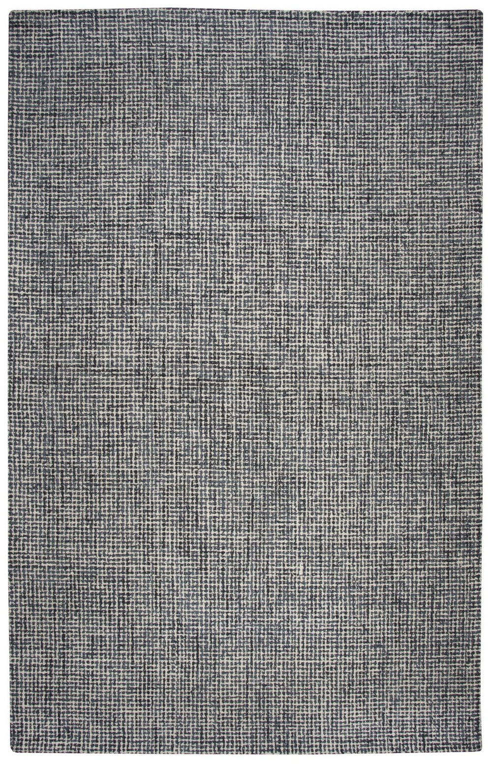 Alora Decor London Hand-Tufted Black Tweed Wool Rug — Textured Casual-Transitional Accent With Durable Pile 8' x 10' LONLD101306370810