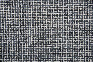 Alora Decor London Black Runner Rug Hand-Tufted 100% Wool Tweed-Texture 2'6"X8' Durable Hallway Entryway Accent LONLD101306372608