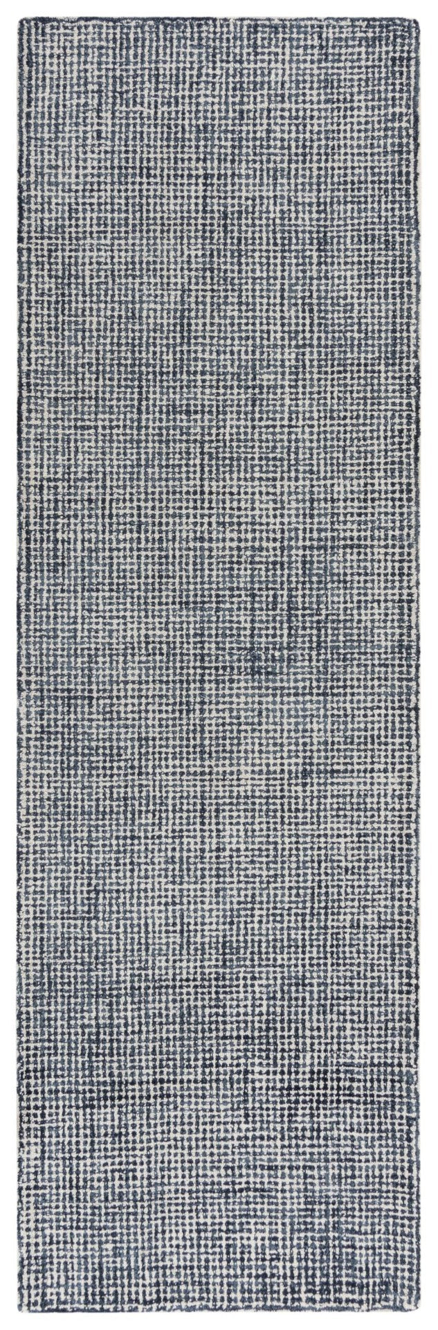 Alora Decor London Black Runner Rug Hand-Tufted 100% Wool Tweed-Texture 2'6"X8' Durable Hallway Entryway Accent LONLD101306372608