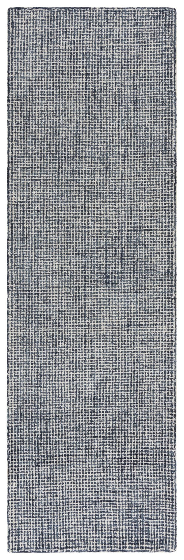 Alora Decor London Black Runner Rug Hand-Tufted 100% Wool Tweed-Texture 2'6"X8' Durable Hallway Entryway Accent LONLD101306372608