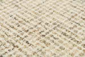 Alora Decor London Hand-Tufted Wool Rug In Beige Tweed Texture — Casual-Transitional, Plush Durable Comfort 3' x 5' LONLD101604120305