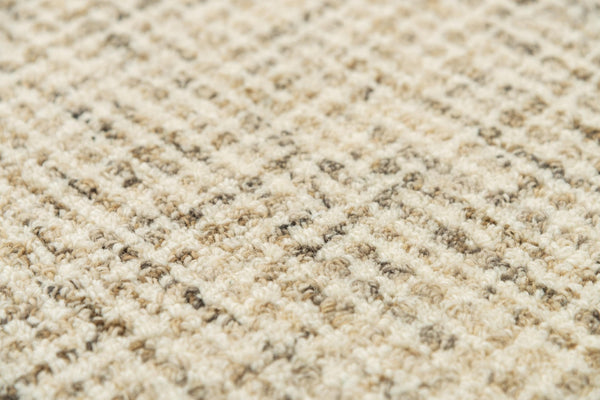 Alora Decor London Hand-Tufted Wool Rug In Beige Tweed Texture — Casual-Transitional, Plush Durable Comfort 3' x 5' LONLD101604120305