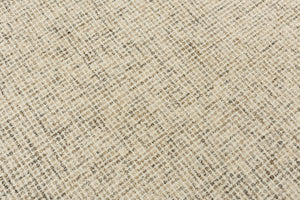 Alora Decor London Tweed Beige Runner Rug Hand-Tufted 100% Wool | Plush Low-Pile Hallway & Entry Accent LONLD101604122608