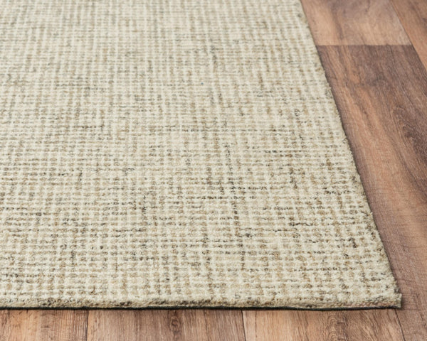 Alora Decor London Hand-Tufted Wool Rug In Beige Tweed Texture — Casual-Transitional, Plush Durable Comfort 3' x 5' LONLD101604120305