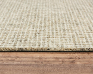 Alora Decor London Tweed Beige Runner Rug Hand-Tufted 100% Wool | Plush Low-Pile Hallway & Entry Accent LONLD101604122608