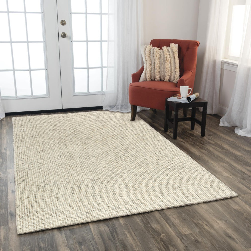 Alora Decor London Tweed Beige Runner Rug Hand-Tufted 100% Wool | Plush Low-Pile Hallway & Entry Accent LONLD101604122608