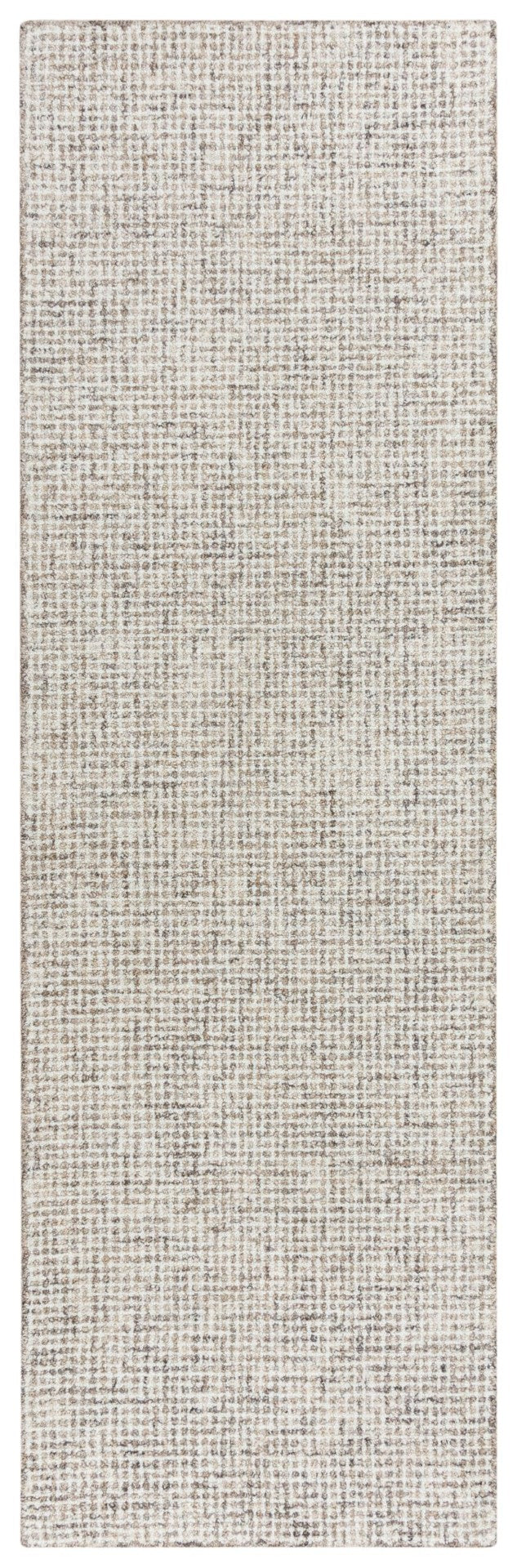 Alora Decor London Tweed Beige Runner Rug Hand-Tufted 100% Wool | Plush Low-Pile Hallway & Entry Accent LONLD101604122608