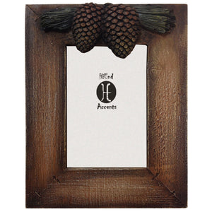 Hiend Accents Pine Cone Picture Frame Set - Rustic Artistry For Stunning Photo Displays And Cabin Decor Elegance Multi Frame Ld1200-46-oc
