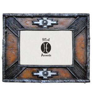 Hiend Accents Socorro Picture Frame - Rustic Elegance With Southwestern Charm Perfect For Your Cherished Memories Multi Frame Ld1205-46-oc