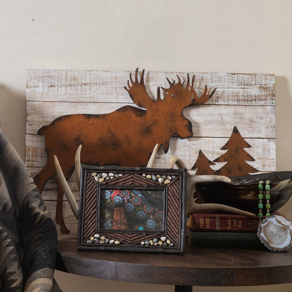 Hiend Accents River Rock Picture Frame Set - Rustic Elegance For Cherished Memories And Unique Home Decor  Frame Ld1207-46-oc