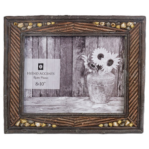 Hiend Accents River Rock Picture Frame Set - Rustic Elegance For Cherished Memories And Unique Home Decor  Frame Ld1207-80-oc