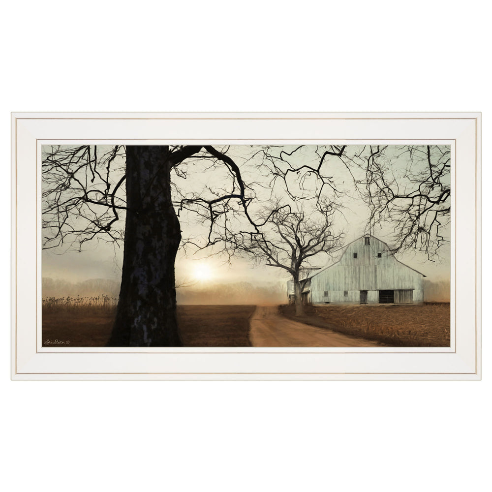 English Elm "millersburg Sunrise" Lori Deiter Pastoral Framed Wall Art with White Gallery Frame B06786001