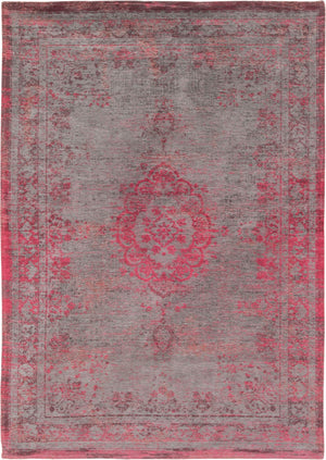 Louis de Pootere Fading World Medallion 100% PET Poly Mechanically Woven Jacquard Flatweave Traditional / Oriental Rug Pink Flash 9'2" x 12'10"