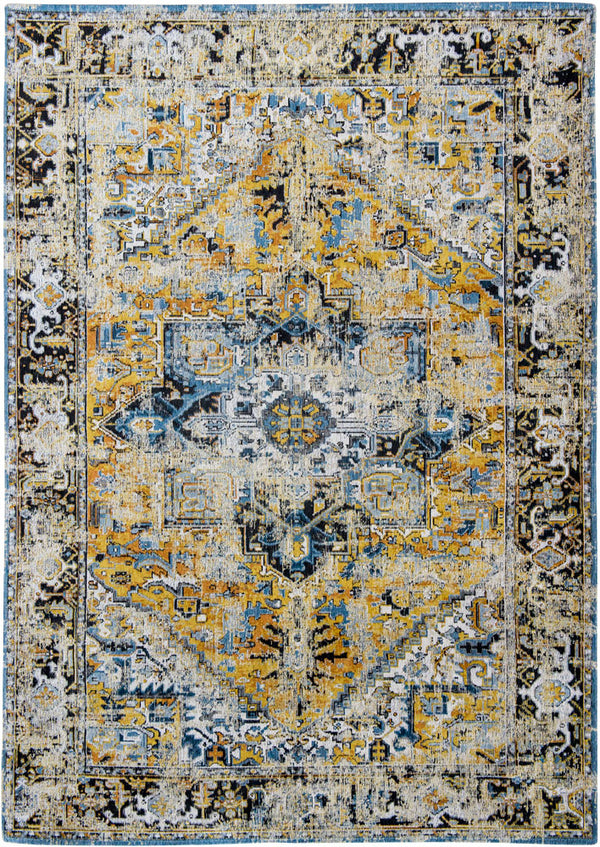 Louis de Pootere Antiquarian Heriz 100% PET Poly Mechanically Woven Jacquard Flatweave Traditional / Oriental Rug Amir Gold 9'2" x 12'10"
