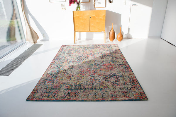 Louis de Pootere Antiquarian Bakhtiari 100% PET Poly Mechanically Woven Jacquard Flatweave Traditional / Oriental Rug Janiserry Multi 9'2" x 12'10"