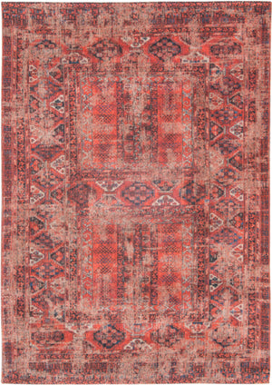 Louis de Pootere Antiquarian Hadschlu 100% PET Poly Mechanically Woven Jacquard Flatweave Traditional / Oriental Rug 782 Red Brick 9'2" x 12'10"