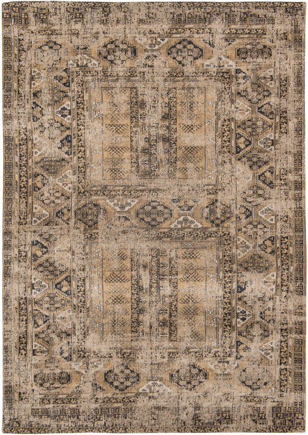Louis de Pootere Antiquarian Hadschlu 100% PET Poly Mechanically Woven Jacquard Flatweave Traditional / Oriental Rug Agha Old Gold 9'2" x 12'10"