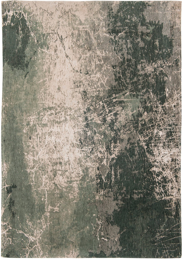 Louis de Pootere Mad Men Cracks 100% PET Poly Mechanically Woven Jacquard Flatweave Contemporary / Modern Rug Dark Pine 7'10"