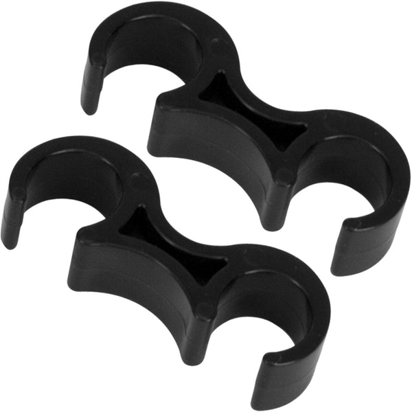 English Elm Lowe Ganging Clips for Folding Chairs - Set of 2 for Neat, Secure Seating in Any Venue Black LE-3-BK-GANG-GG