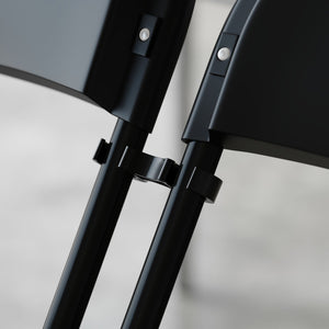 English Elm Lowe Ganging Clips Set of 2 – Durable Plastic Chair Connectors for Neat, Professional Seating Arrangements Black LE-3-W-BK-GANG-GG