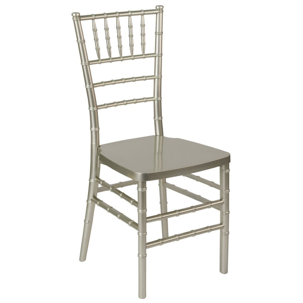 English Elm HERCULES Premium Stacking Chiavari Chair - Elegant Resin Seating for Weddings, Events & Rentals Champagne LE-CHAMP-GG