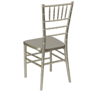 English Elm HERCULES Premium Stacking Chiavari Chair - Elegant Resin Seating for Weddings, Events & Rentals Champagne LE-CHAMP-GG